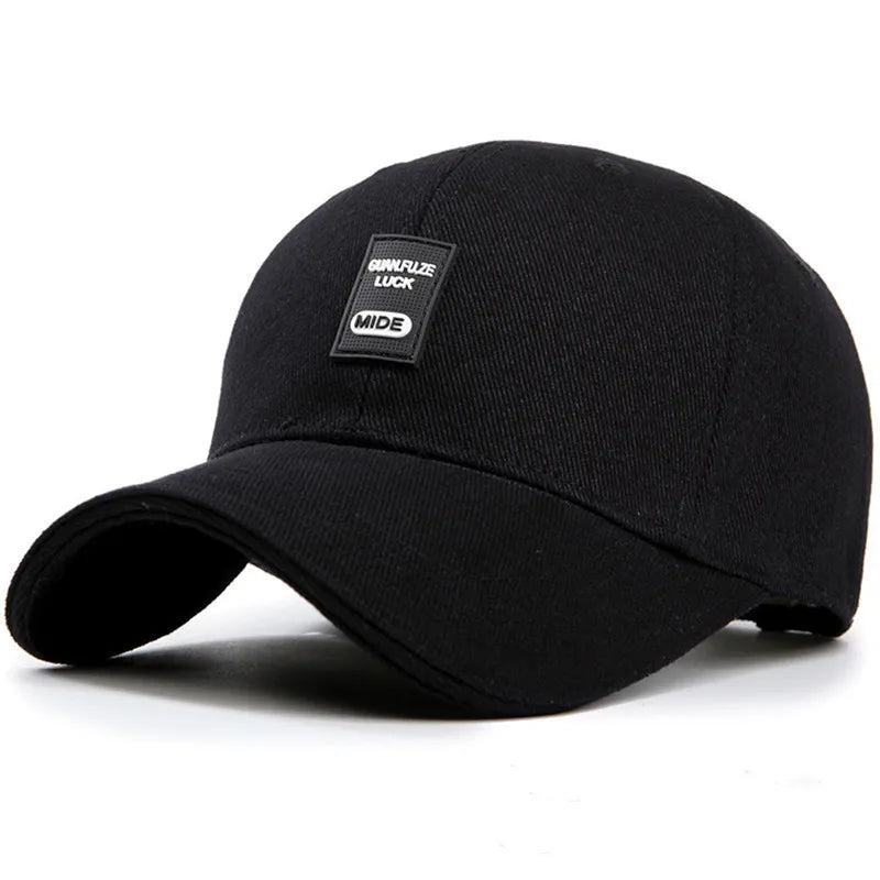 Men cotton embroidery Adjustable Baseball Cap Outdoor sport solid sun Hats For men Dad Snapback cap