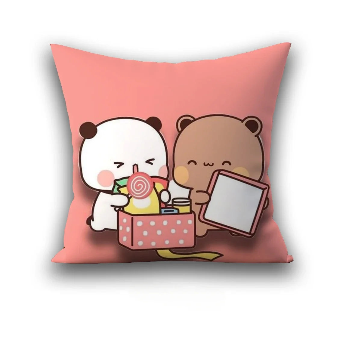 Bubu Dudu Pillow Cover Birthday Wedding Gifts 45x45 Cushions Covers Dakimakura Throw Pillows Square Pillowcase Cute