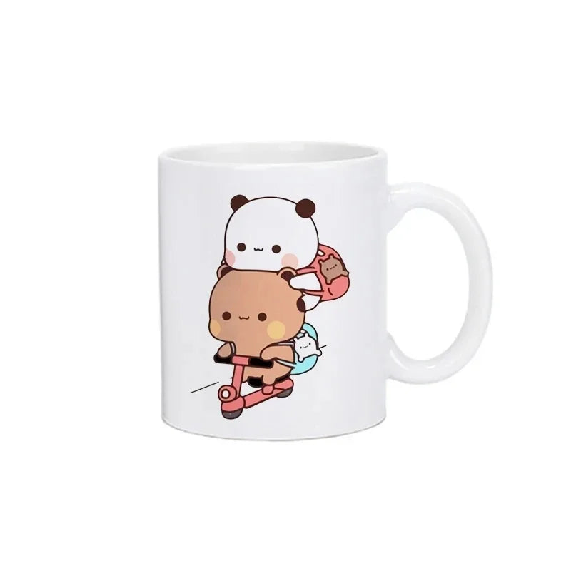 Panda Bear Bubu Dudu Coffee Milk Mugs Mocha Cat Couple Mug Kawaii Cups Original Free Shipping Drinkware Friend's Birthday Gift