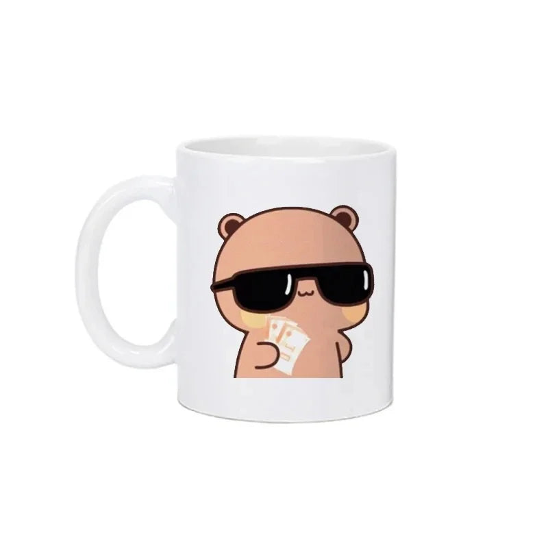 Panda Bear Bubu Dudu Coffee Milk Mugs Mocha Cat Couple Mug Kawaii Cups Original Free Shipping Drinkware Friend's Birthday Gift