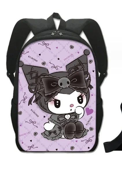 MINISO Kuromi Melody Joint Peripheral Backpack Female Cute Elementary School Students Junior High School Bag Mochila