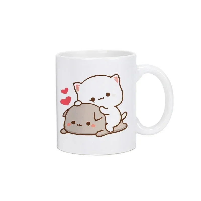 Panda Bear Bubu Dudu Coffee Milk Mugs Mocha Cat Couple Mug Kawaii Cups Original Free Shipping Drinkware Friend's Birthday Gift