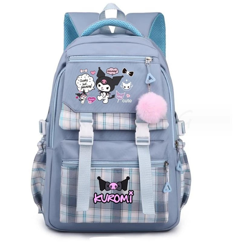 Backpack Lovely Kuromi Melody Women Laptop Computer Large Capacity School Backpacks for Girls Teenage Packsack 4 Color Gift