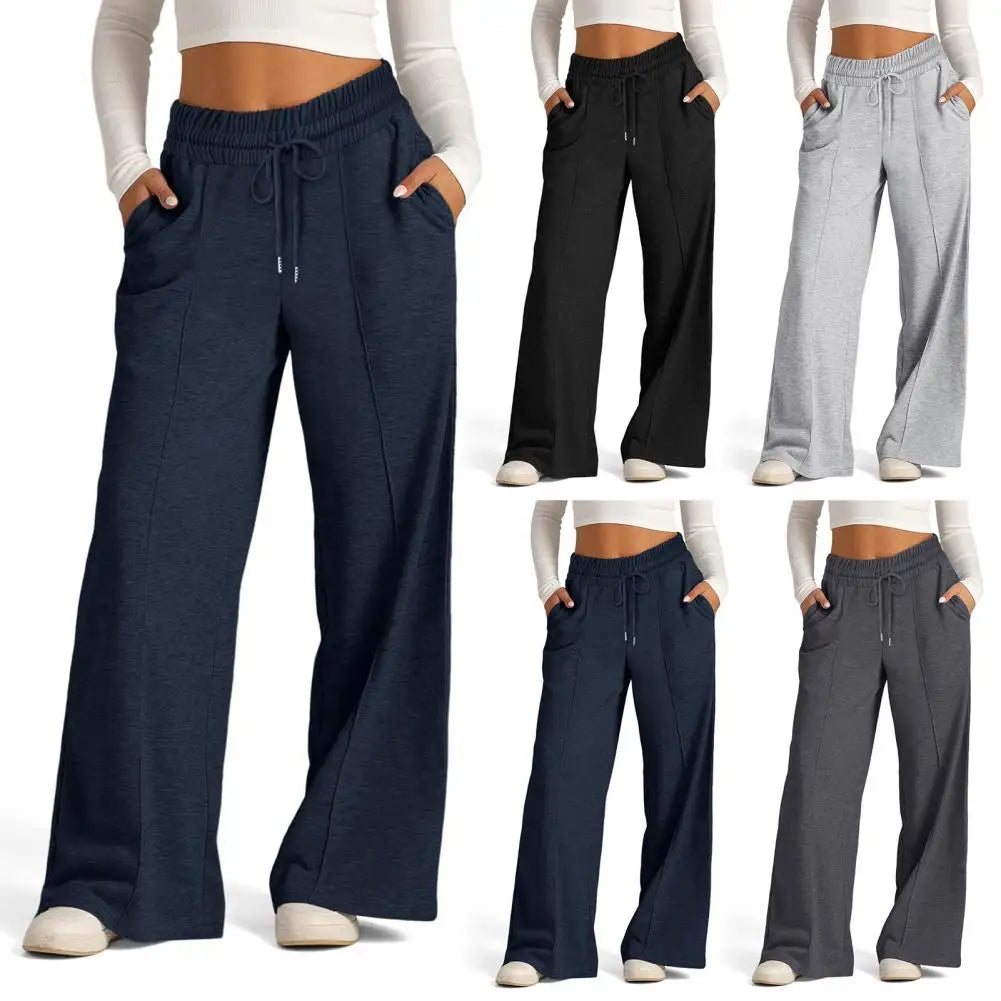 Yoga Straight Leg Sweatpant Straight Leg Women's Loose Tracksuit Pants Wide Leg Outdoor Gym Runing Casual Tracksuit Pants