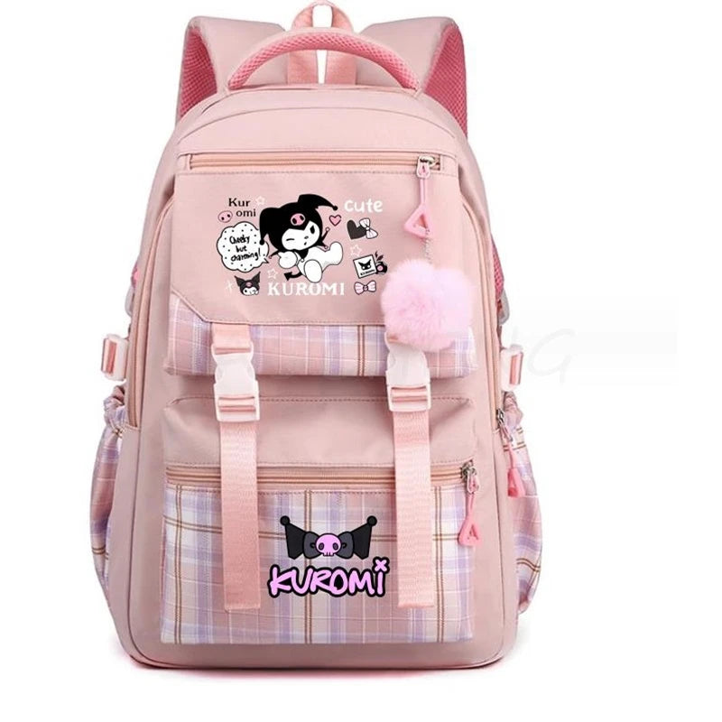 Backpack Lovely Kuromi Melody Women Laptop Computer Large Capacity School Backpacks for Girls Teenage Packsack 4 Color Gift