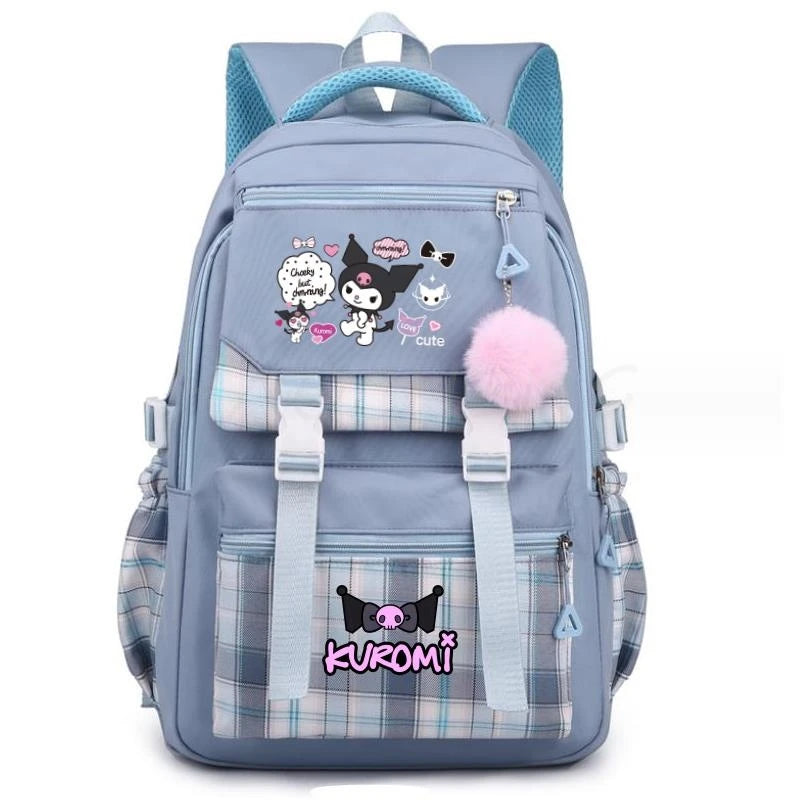 Backpack Lovely Kuromi Melody Women Laptop Computer Large Capacity School Backpacks for Girls Teenage Packsack 4 Color Gift