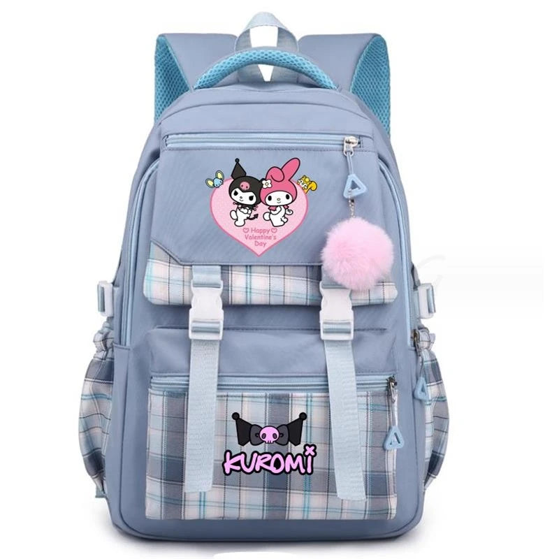 Backpack Lovely Kuromi Melody Women Laptop Computer Large Capacity School Backpacks for Girls Teenage Packsack 4 Color Gift