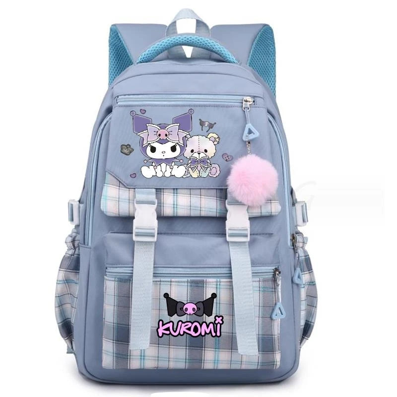 Backpack Lovely Kuromi Melody Women Laptop Computer Large Capacity School Backpacks for Girls Teenage Packsack 4 Color Gift