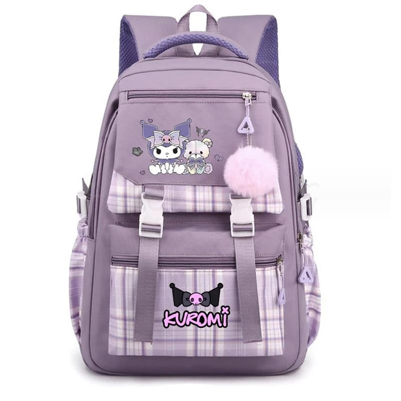 Backpack Lovely Kuromi Melody Women Laptop Computer Large Capacity School Backpacks for Girls Teenage Packsack 4 Color Gift