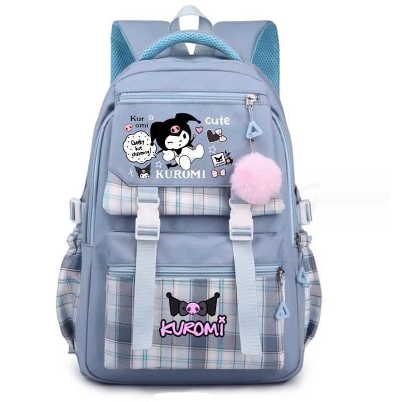 Backpack Lovely Kuromi Melody Women Laptop Computer Large Capacity School Backpacks for Girls Teenage Packsack 4 Color Gift