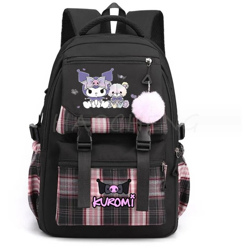 Backpack Lovely Kuromi Melody Women Laptop Computer Large Capacity School Backpacks for Girls Teenage Packsack 4 Color Gift