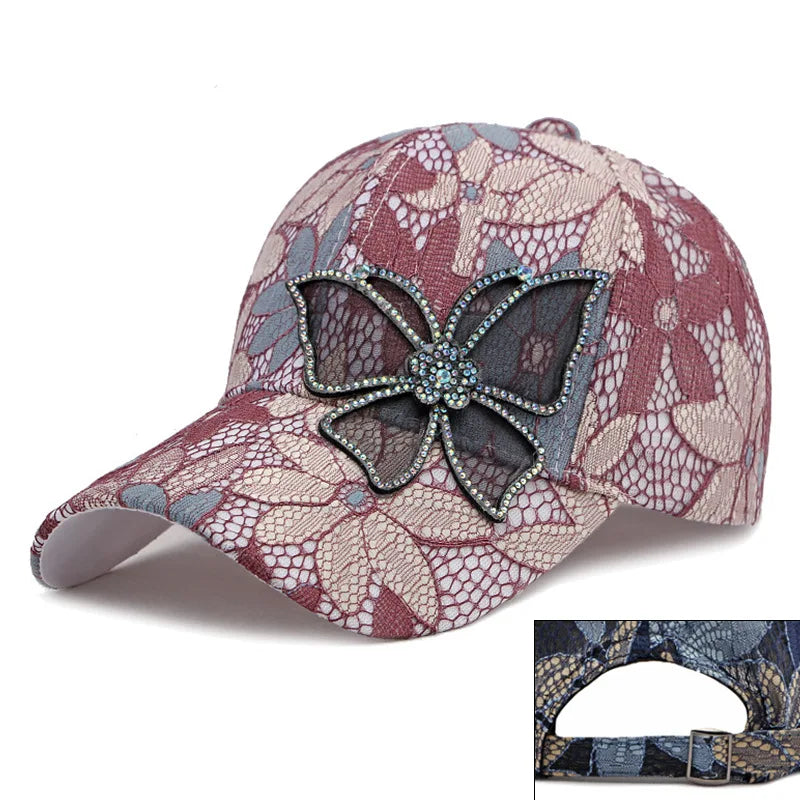 Boho Tropical Print Baseball Cap Women Outdoor Washed Denim Cap Female Fashion Visor Bohemian Jeans Men Sport Street Sun Hats