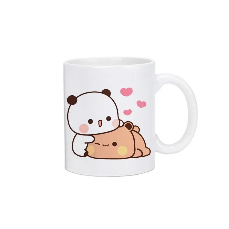 Panda Bear Bubu Dudu Coffee Milk Mugs Mocha Cat Couple Mug Kawaii Cups Original Free Shipping Drinkware Friend's Birthday Gift