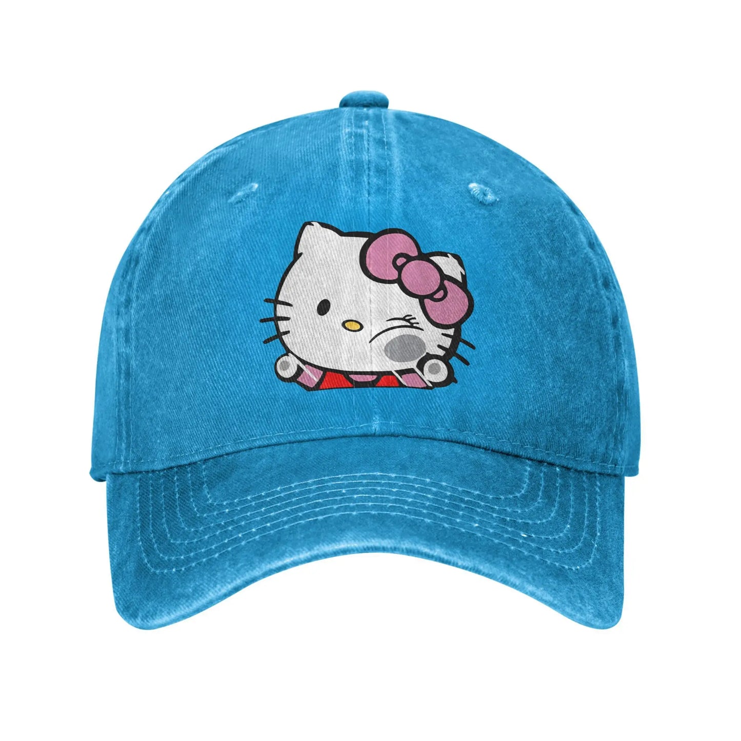 Japanese Sanrio Hello Kitty Casual Baseball Cap Cute Cartoon Cat Trucker Hat Summer Sunscreen Unisex Men y2k Funny Baseball Caps