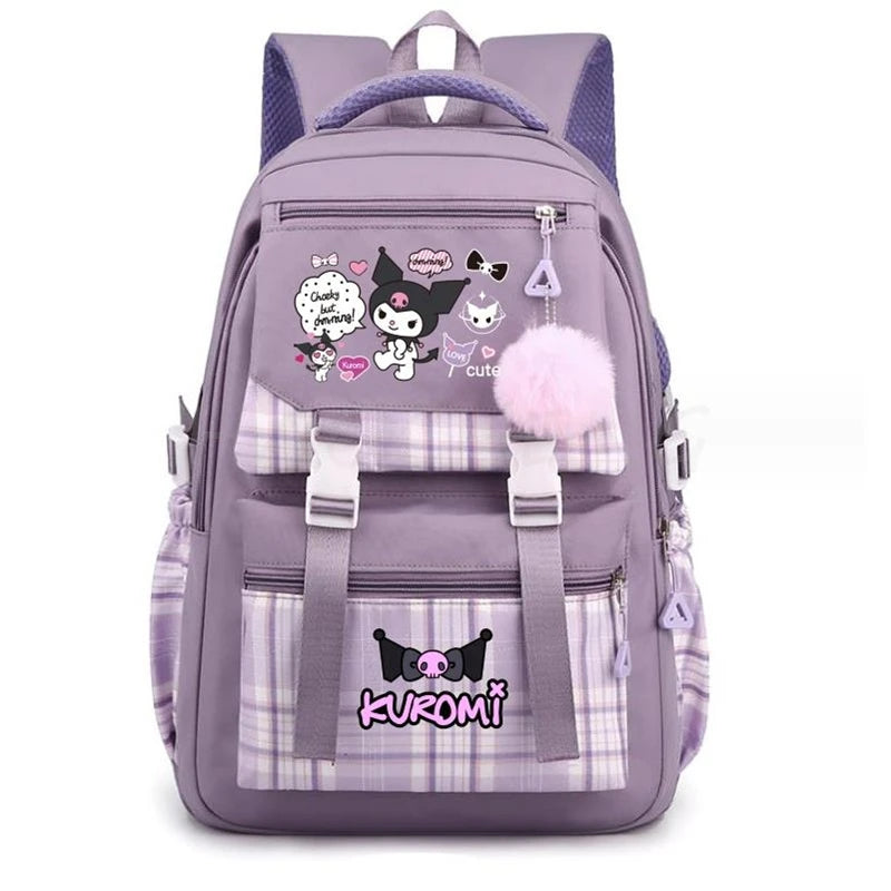 Backpack Lovely Kuromi Melody Women Laptop Computer Large Capacity School Backpacks for Girls Teenage Packsack 4 Color Gift