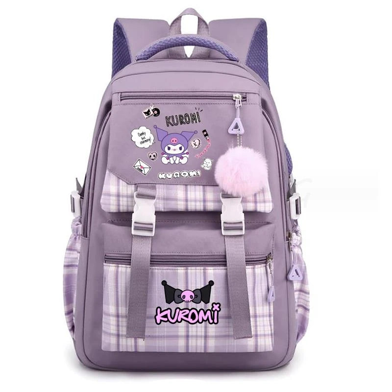 Backpack Lovely Kuromi Melody Women Laptop Computer Large Capacity School Backpacks for Girls Teenage Packsack 4 Color Gift