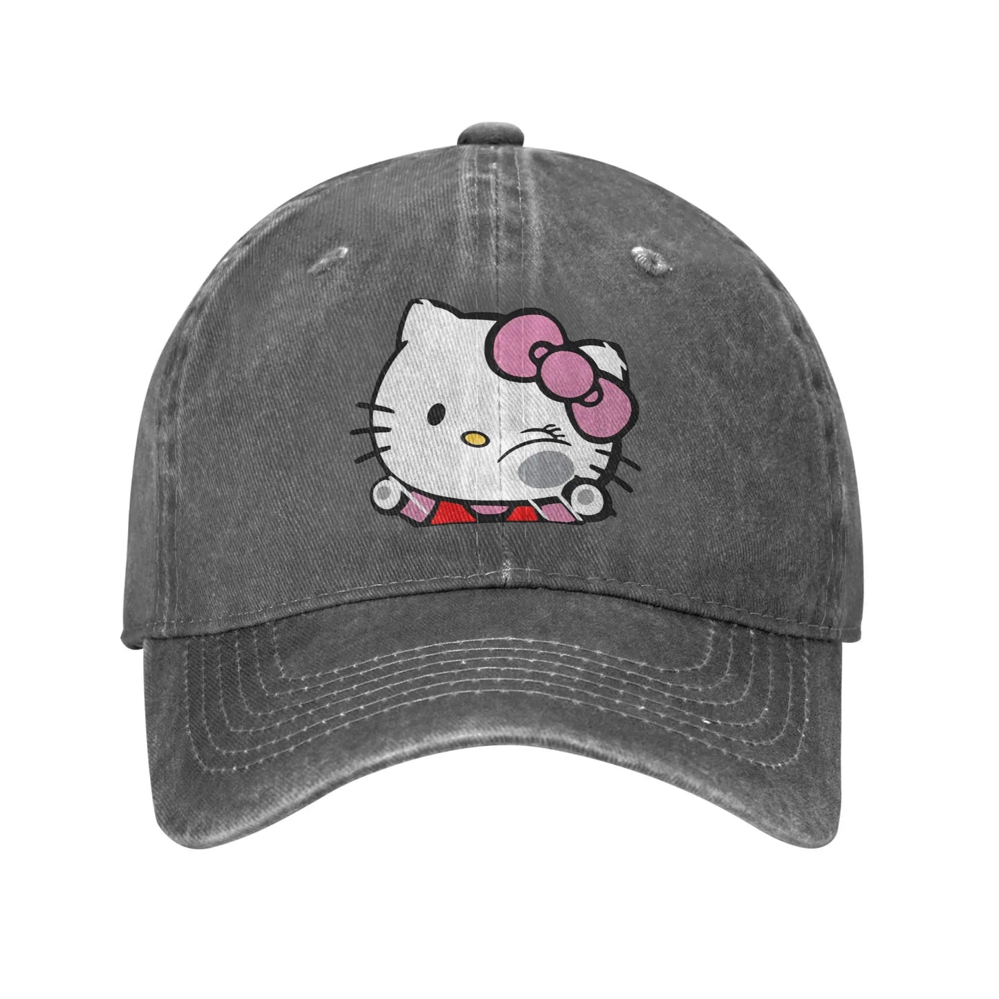 Japanese Sanrio Hello Kitty Casual Baseball Cap Cute Cartoon Cat Trucker Hat Summer Sunscreen Unisex Men y2k Funny Baseball Caps