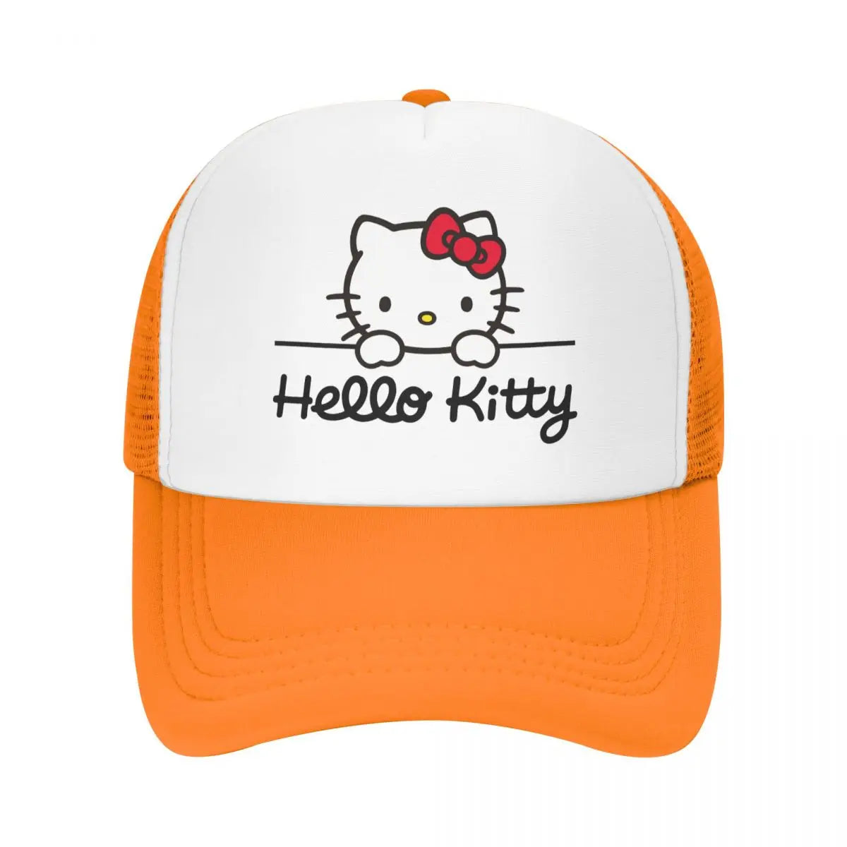 Punk Unisex Sanrio Hello Kitty Trucker Hat Adult Adjustable Baseball Cap for Men Women Sports