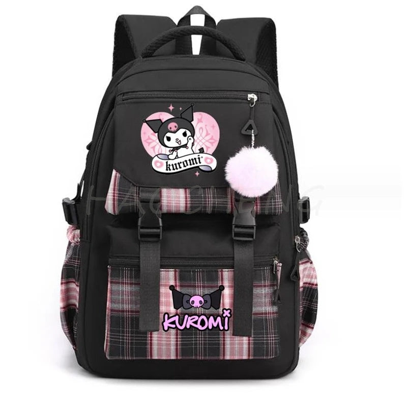 Backpack Lovely Kuromi Melody Women Laptop Computer Large Capacity School Backpacks for Girls Teenage Packsack 4 Color Gift