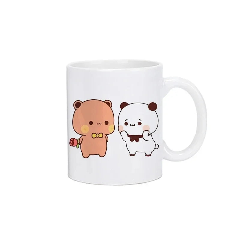 Panda Bear Bubu Dudu Coffee Milk Mugs Mocha Cat Couple Mug Kawaii Cups Original Free Shipping Drinkware Friend's Birthday Gift