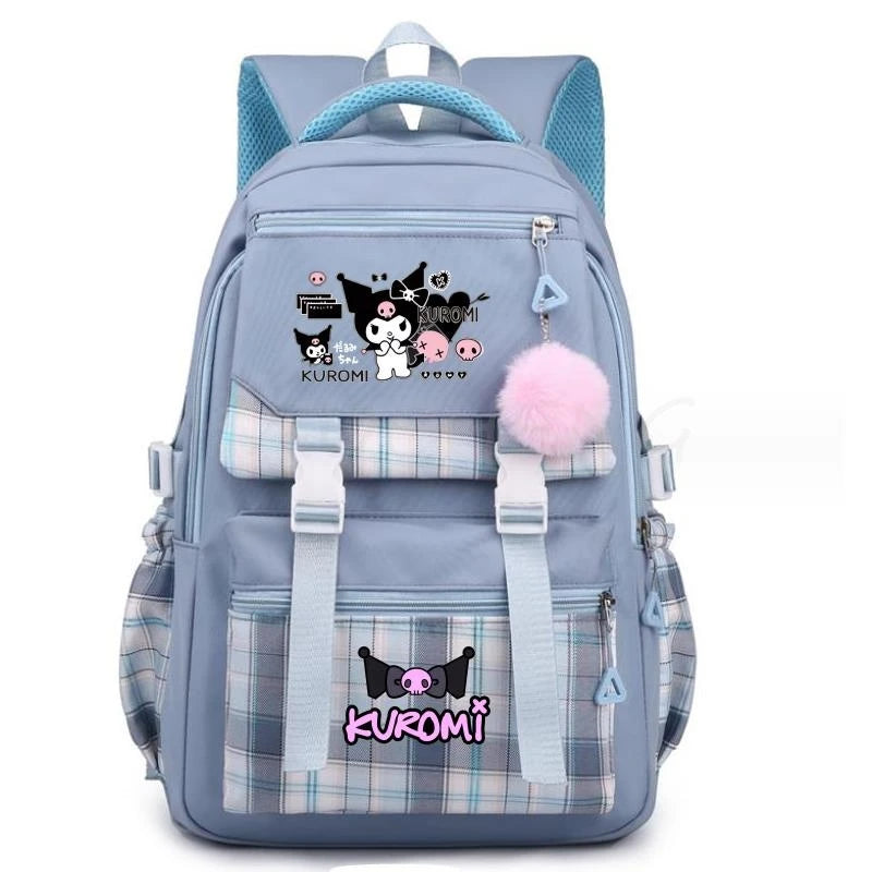 Backpack Lovely Kuromi Melody Women Laptop Computer Large Capacity School Backpacks for Girls Teenage Packsack 4 Color Gift