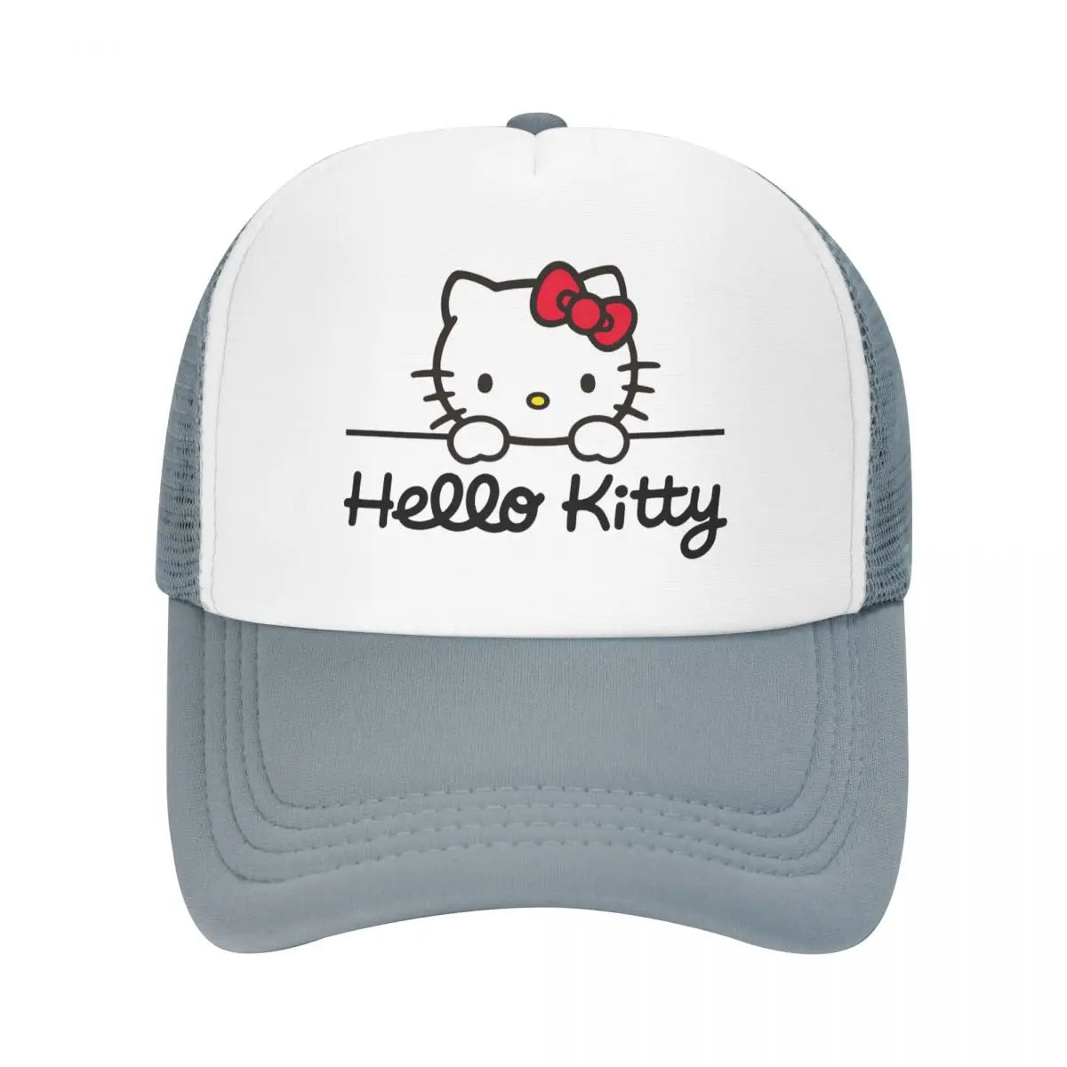 Punk Unisex Sanrio Hello Kitty Trucker Hat Adult Adjustable Baseball Cap for Men Women Sports