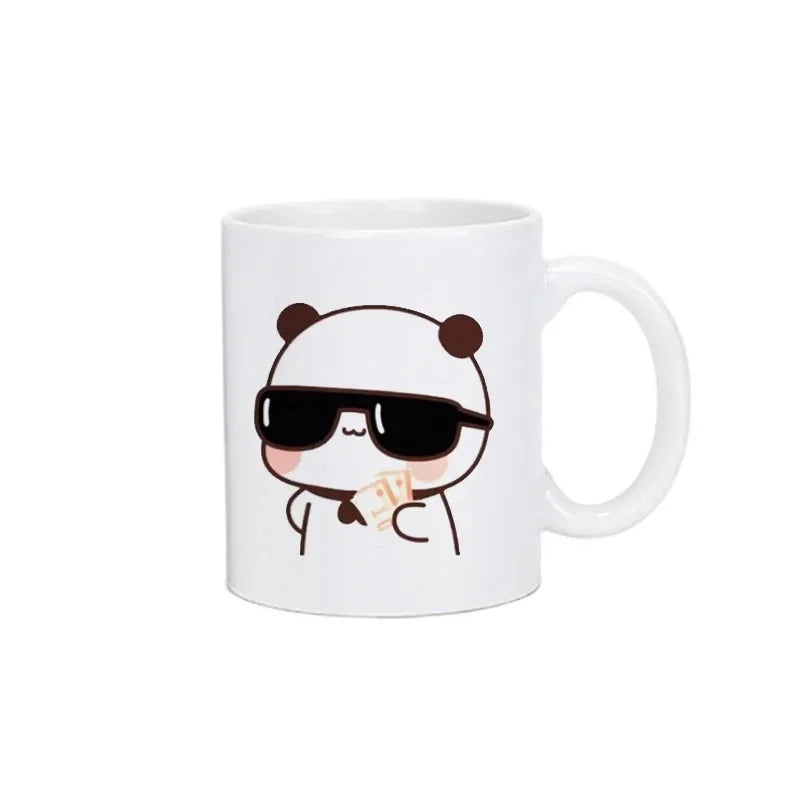 Panda Bear Bubu Dudu Coffee Milk Mugs Mocha Cat Couple Mug Kawaii Cups Original Free Shipping Drinkware Friend's Birthday Gift