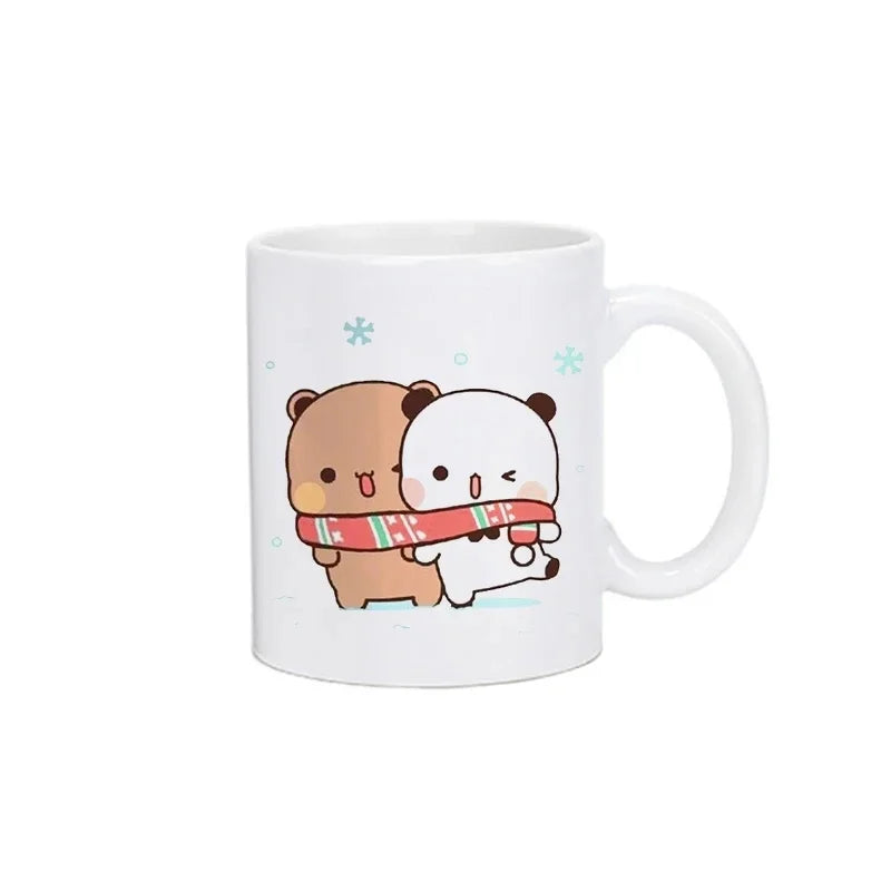 Panda Bear Bubu Dudu Coffee Milk Mugs Mocha Cat Couple Mug Kawaii Cups Original Free Shipping Drinkware Friend's Birthday Gift