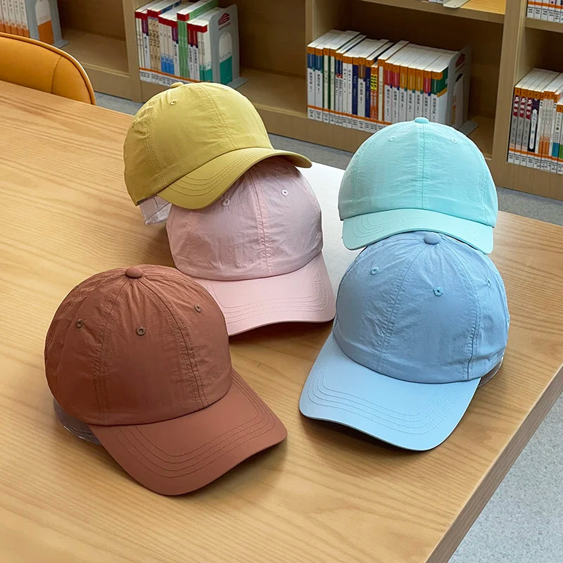 Sparkling Style Quick-Drying Baseball Hat Men and Women Outdoor Running Internet Hot Casual Spring Outing Peaked Cap Women