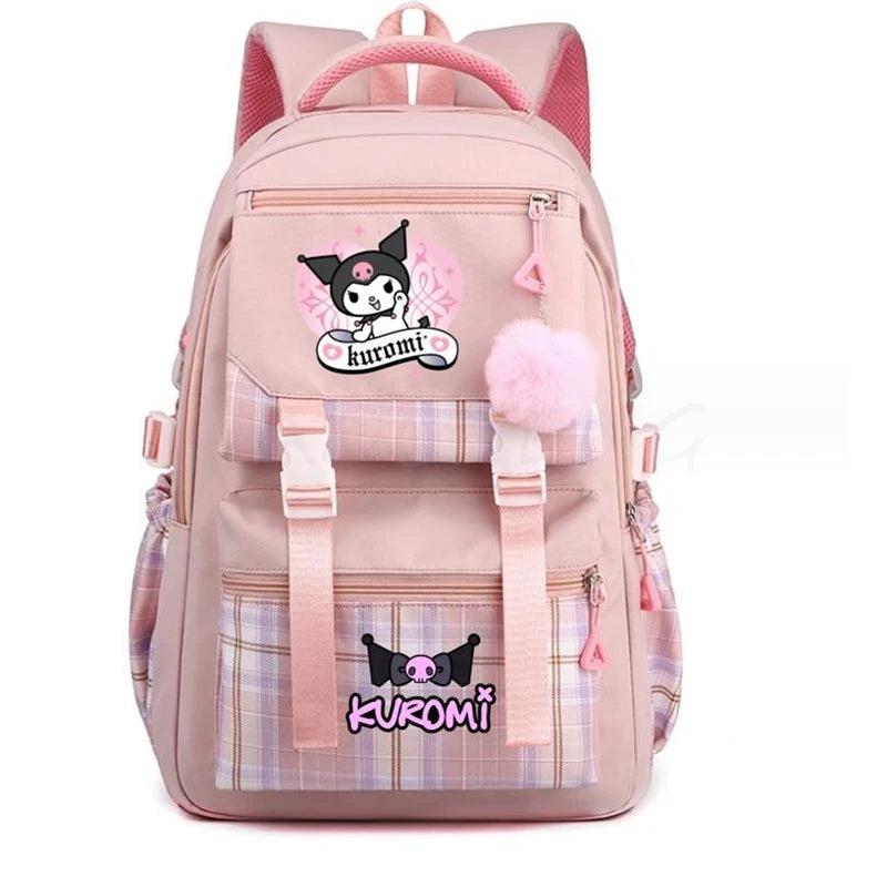 Backpack Lovely Kuromi Melody Women Laptop Computer Large Capacity School Backpacks for Girls Teenage Packsack 4 Color Gift