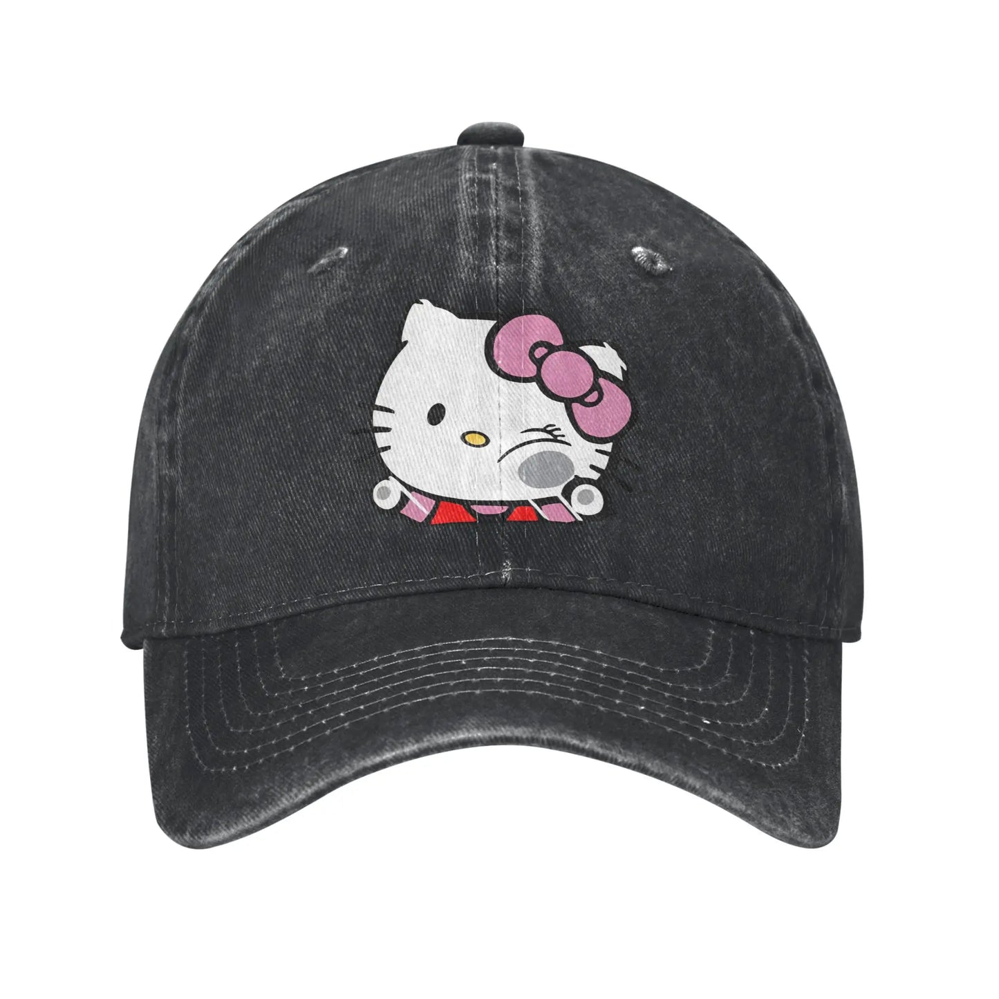 Japanese Sanrio Hello Kitty Casual Baseball Cap Cute Cartoon Cat Trucker Hat Summer Sunscreen Unisex Men y2k Funny Baseball Caps