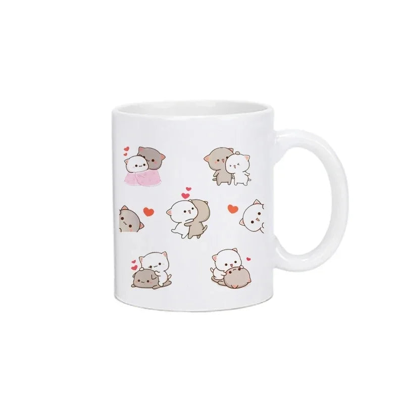 Panda Bear Bubu Dudu Coffee Milk Mugs Mocha Cat Couple Mug Kawaii Cups Original Free Shipping Drinkware Friend's Birthday Gift