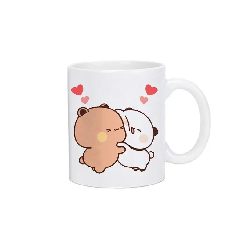 Panda Bear Bubu Dudu Coffee Milk Mugs Mocha Cat Couple Mug Kawaii Cups Original Free Shipping Drinkware Friend's Birthday Gift